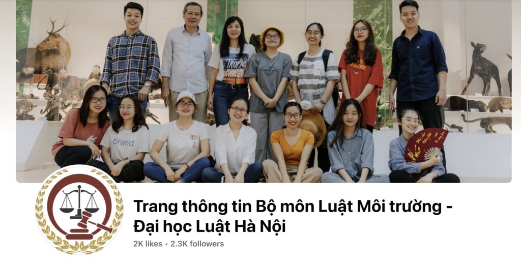 Trang thông tin Bộ môn Luật Môi trường - Đại học Luật Hà Nội